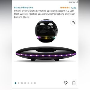 Magnetic Levitating Speaker, Black, Brand New